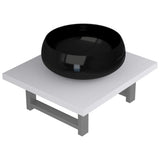 ZNTS Two Piece Bathroom Furniture Set Ceramic White 279326