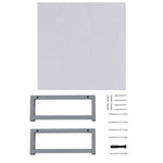 ZNTS Two Piece Bathroom Furniture Set Ceramic White 279326