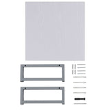ZNTS Two Piece Bathroom Furniture Set Ceramic White 279326