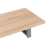 ZNTS Three Piece Bathroom Furniture Set Ceramic Oak 279349