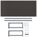 ZNTS Two Piece Bathroom Furniture Set Ceramic Grey 279351