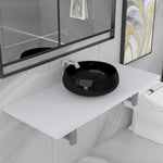ZNTS Two Piece Bathroom Furniture Set Ceramic White 279365