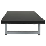 ZNTS Three Piece Bathroom Furniture Set Ceramic Black 279378