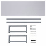ZNTS Three Piece Bathroom Furniture Set Ceramic White 279385