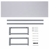 ZNTS Three Piece Bathroom Furniture Set Ceramic White 279385