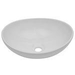 ZNTS Three Piece Bathroom Furniture Set Ceramic White 279398