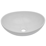 ZNTS Three Piece Bathroom Furniture Set Ceramic White 279398