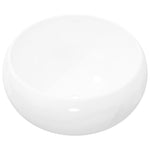 ZNTS Three Piece Bathroom Furniture Set Ceramic White 279402