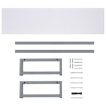 ZNTS Three Piece Bathroom Furniture Set Ceramic White 279403