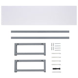 ZNTS Three Piece Bathroom Furniture Set Ceramic White 279403