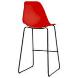 ZNTS 5 Piece Bar Set Plastic Red 279725