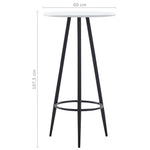 ZNTS 3 Piece Bar Set Plastic Grey 279762