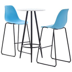 ZNTS 3 Piece Bar Set Plastic Blue 279766
