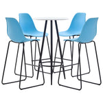 ZNTS 5 Piece Bar Set Plastic Blue 279767