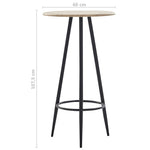 ZNTS 3 Piece Bar Set Plastic White 279804