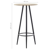 ZNTS 3 Piece Bar Set Plastic White 279804
