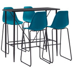 ZNTS 5 Piece Bar Set Plastic Turqoise 279853