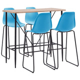 ZNTS 5 Piece Bar Set Plastic Blue 279900