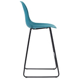 ZNTS 3 Piece Bar Set Plastic Turquoise 279925