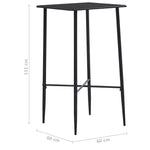 ZNTS 3 Piece Bar Set Plastic Blue 279927