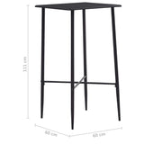 ZNTS 3 Piece Bar Set Plastic Blue 279927