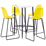 ZNTS 5 Piece Bar Set Plastic Yellow 279981