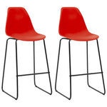 ZNTS 3 Piece Bar Set Plastic Red 279982