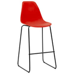 ZNTS 3 Piece Bar Set Plastic Red 279982