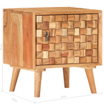 ZNTS Bedside Cabinet 42x35x45 cm Solid Acacia Wood 287440