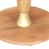 ZNTS Side Table 45 cm Solid Acacia Wood 287444