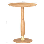 ZNTS Side Table 45 cm Solid Acacia Wood 287444