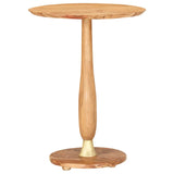 ZNTS Side Table 45 cm Solid Acacia Wood 287444