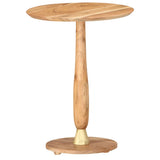 ZNTS Side Table 45 cm Solid Acacia Wood 287444