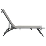 ZNTS Sun Loungers 2 pcs Textilene and Steel 47848