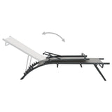 ZNTS Sun Loungers 2 pcs Textilene and Steel 47848