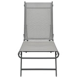 ZNTS Sun Loungers 2 pcs Textilene and Steel 47848