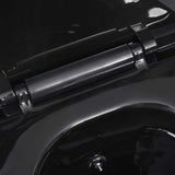 ZNTS Wall Hung Rimless Toilet with Bidet Function Ceramic Black 145782