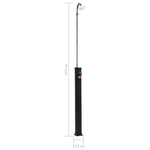ZNTS Garden Solar Shower Black 215 cm 8 L 92295