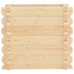 ZNTS Raised Bed 42 mm 100x100x87.8 cm Solid Spruce Wood 49417