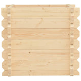 ZNTS Raised Bed 42 mm 100x100x87.8 cm Solid Spruce Wood 49417