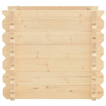 ZNTS Raised Bed 42 mm 100x100x87.8 cm Solid Spruce Wood 49417