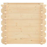 ZNTS Raised Bed 42 mm 100x100x87.8 cm Solid Spruce Wood 49417