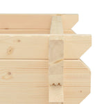 ZNTS Raised Bed 42 mm 100x100x87.8 cm Solid Spruce Wood 49417