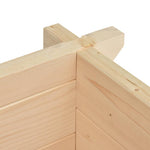 ZNTS Raised Bed 42 mm 100x100x87.8 cm Solid Spruce Wood 49417