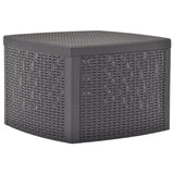 ZNTS Side Table Mocha 54x54x36.5 cm Plastic 48776