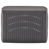 ZNTS Side Table Mocha 54x54x36.5 cm Plastic 48776