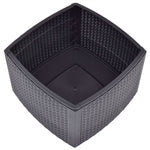 ZNTS Side Table Mocha 54x54x36.5 cm Plastic 48776