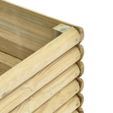 ZNTS Garden Raised Bed 450x150x48 cm Impregnated Pinewood 19 mm 49151