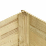 ZNTS Garden Raised Bed 450x150x48 cm Impregnated Pinewood 19 mm 49151
