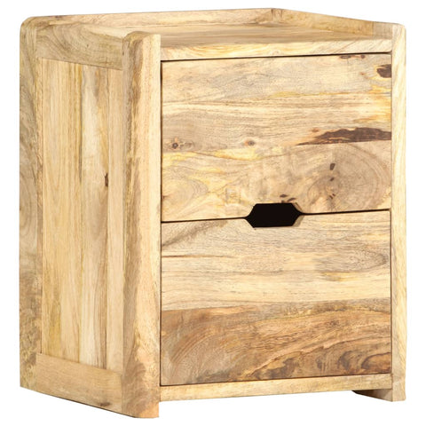 ZNTS Bedside Cabinet 40x35x50 cm Solid Mango Wood 286367